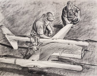 HQ-90 drawing with Charcoal